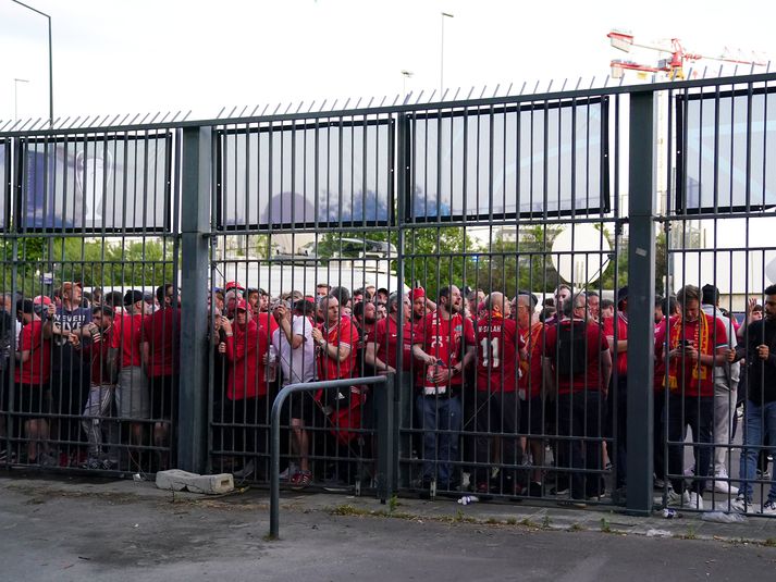 Stuðningsfólk Liverpool mátti þola ýmislegt áður en úrslitaleikur Meistaradeildar Evrópu hófst.