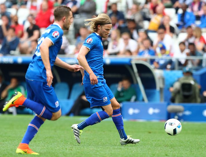 Birkir Bjarnason spilaði frábærlega í kvöld.