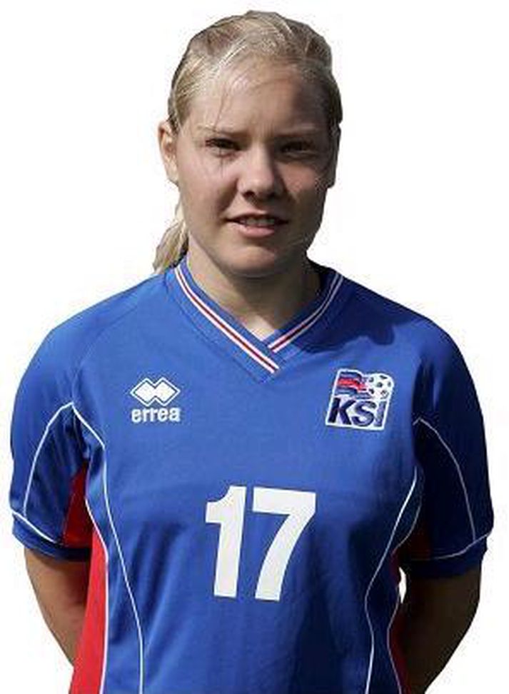 Rakel Hönnudóttir skoraði þrennu í dag.