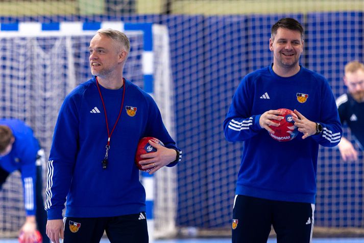 Snorri Steinn Guðjónsson og Arnór Atlason hafa stýrt íslenska landsliðinu undanfarin þrjú ár.