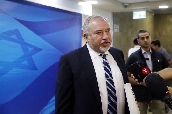 Avigdor Lieberman, varnarmálaráðherra Ísrael.