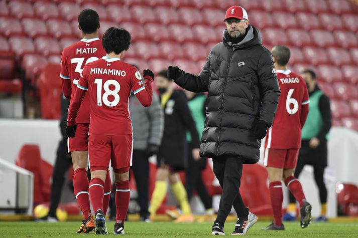 Klopp var ekki beint sáttur í leikslok er Liverpool tapaði 0-1 gegn Burnley í vikunni.