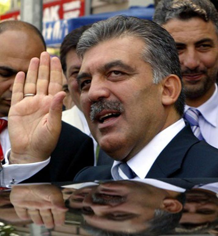 Abdullah Gul, forsetaframbjóðandi AK flokksins í Tyrklandi.