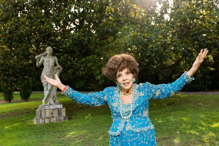 Gina Lollobrigida hélt upp á 95 ára afmæli sitt síðasta sumar. 