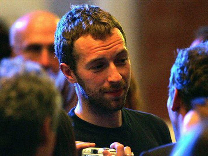 Chris Martin, söngvari Coldplay
