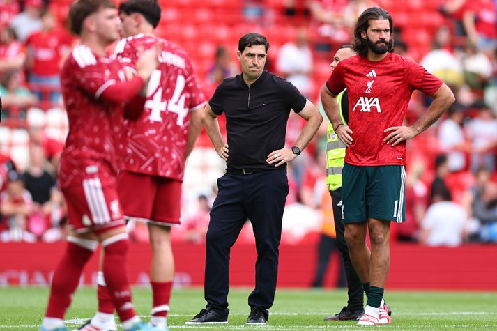 Andoni Iraola var allt annað en sáttur eftir að Liverpool missti niður tveggja marka forskot og tapaði í öðrum leiknum í röð.