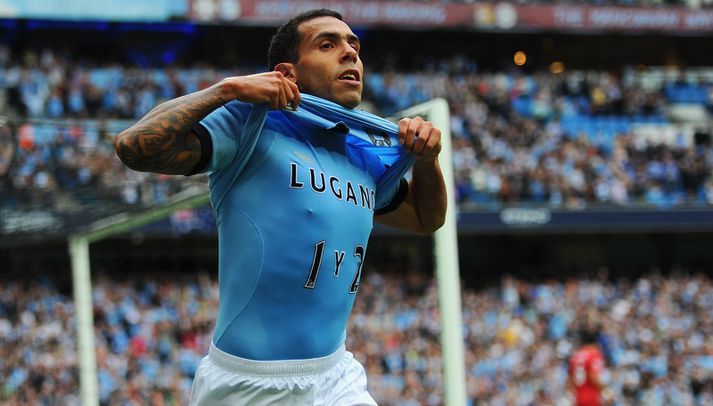Carlos Tevez og Samir Nasri.