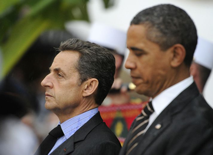 Netanyahu hefur vafalaust fengið hiksta á meðan á samtali Obama og Sarkozy stóð.