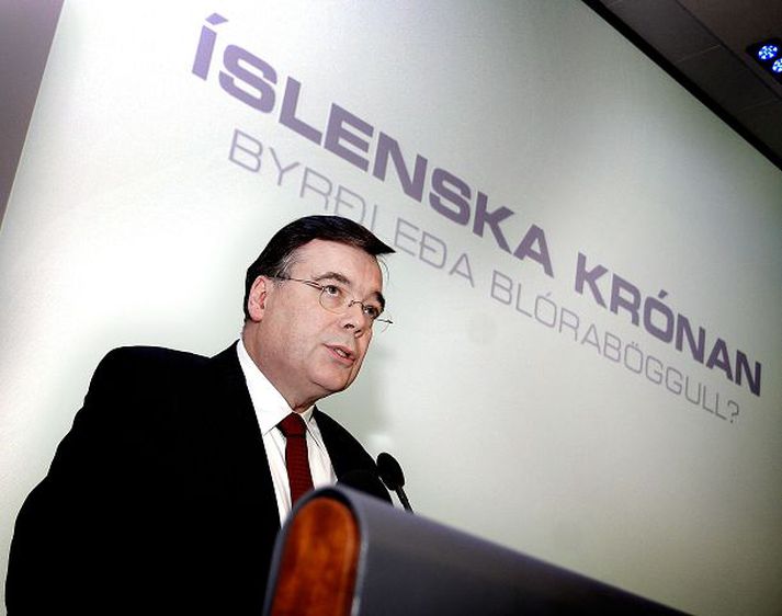 Forsætisráðherra Geir H. Haarde forsætisráðherra segir Evrópusambandsaðild ekki á dagskrá ríkisstjórnarinnar og þar með ekki evru heldur.