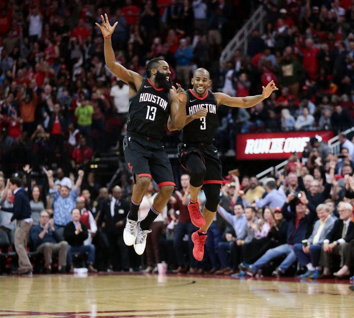 Chris Paul og James Harden.