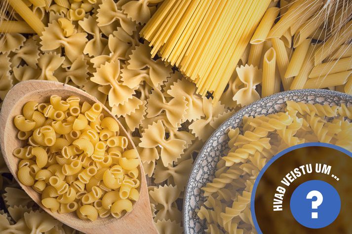 Hægt að finna pasta í ýmsum myndum.