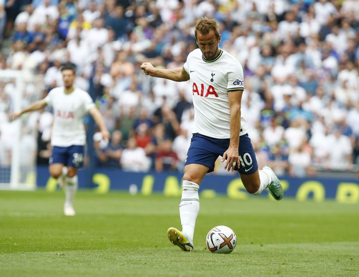 Harry Kane skoraði annað mark Tottenham.