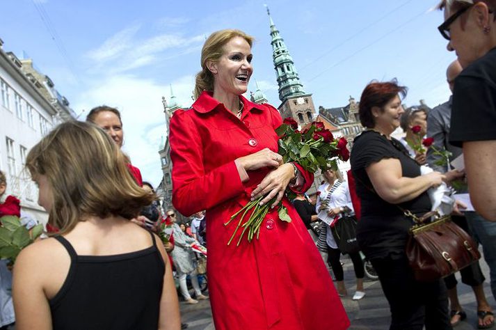 Helle Thorning-Schmidt, formaður Sósíaldemókrata í Danmörku, er í kastljósinu vegna skattamála. Rannsókn er hafin á því hvernig trúnaðargögn lentu í höndum fjölmiðla. NordicPhotos/AFP