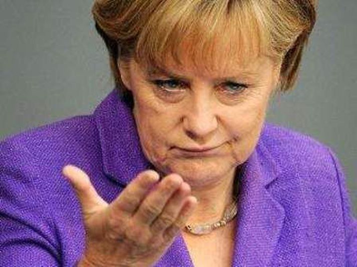 Evrópusamtökin segja unga bændur slíta orð Angelu Merkel úr samhengi.