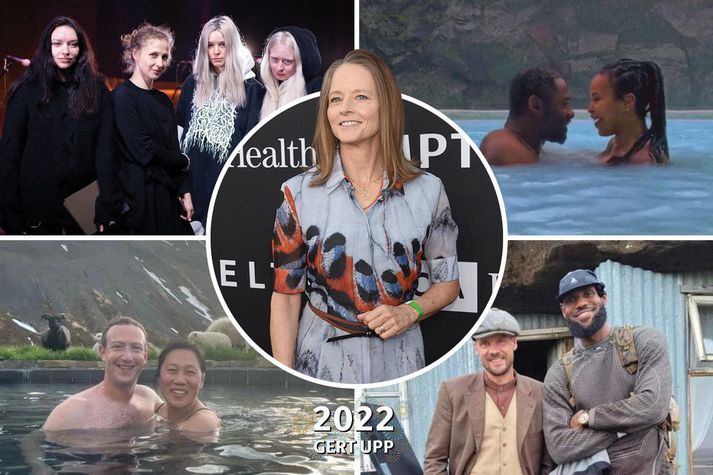 Idris Elba, Jodie Foster, Pussy Riot, Mark Zuckerberg og Lebron James voru meðal þeirra sem sóttu Ísland heim á árinu. 