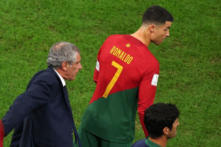 Cristiano Ronaldo og Fernando Santos  hafa unnið lengi saman.