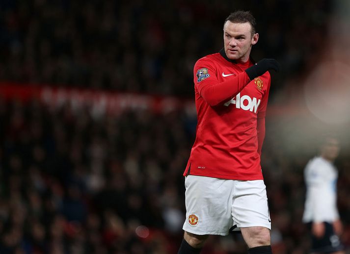 Wayne Rooney í leik með United.