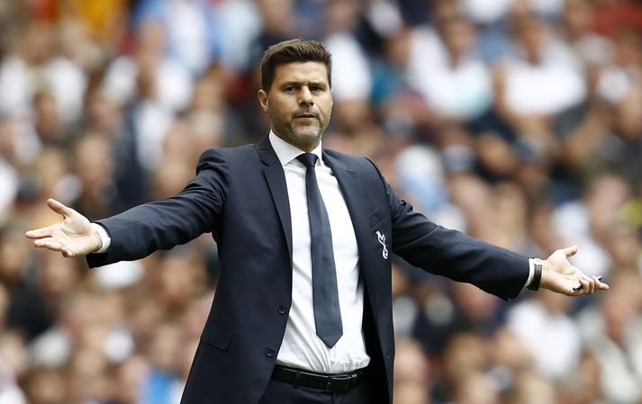 Pochettino á hliðarlínunni í dag.