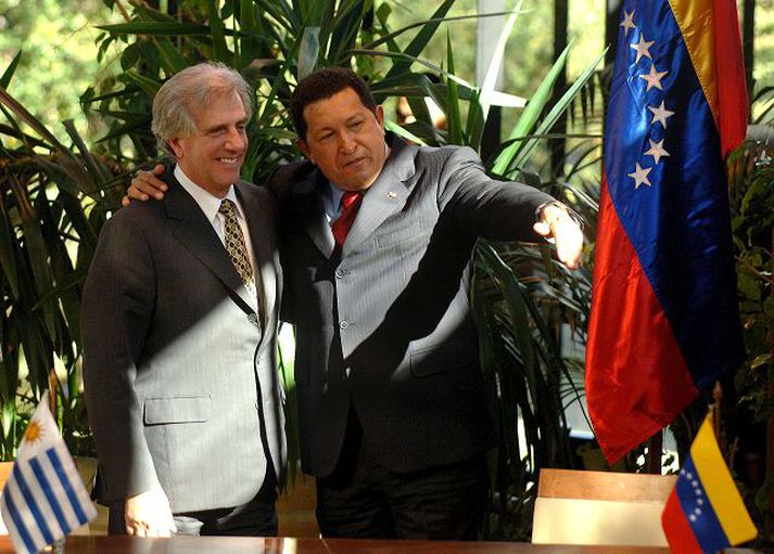 Hugo Chavez vill auka áhrif Venesúela í Suður-Ameríku á kostnað Bandaríkjanna og Alþjóðagjaldeyrissjóðsins.
