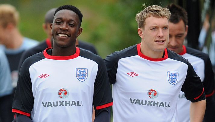 Danny Welbeck og Phil Jones.