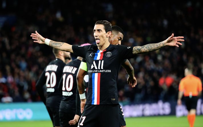 Angel Di Maria skoraði eitt marka PSG í dag.