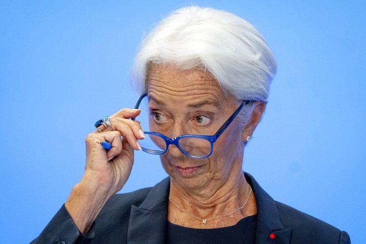 Horft er til þess hvernig Christine Lagarde, seðlabankastjóri Seðlabanka Evrópu, mun bregðast við minni efnahagsumsvifum á evrusvæðinu.