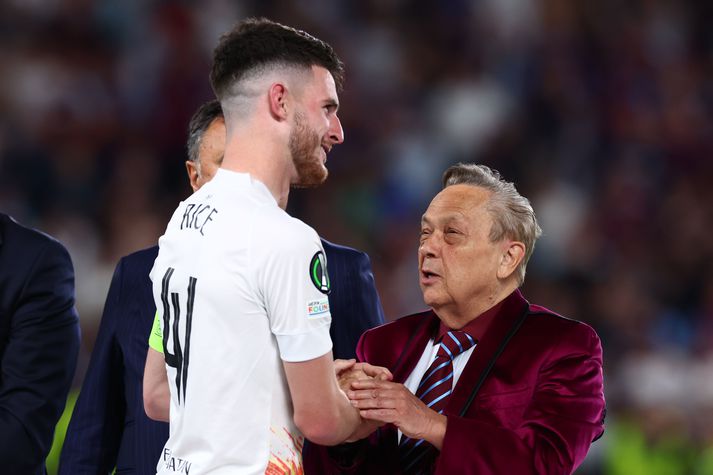 Stjórnarformaður West Ham, David Sullivan, er búinn að lofa Declan Rice að hann megi fara frá félaginu.