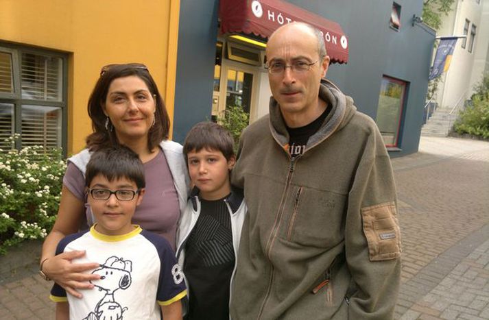 Roberto Tozzi og fjölskylda.