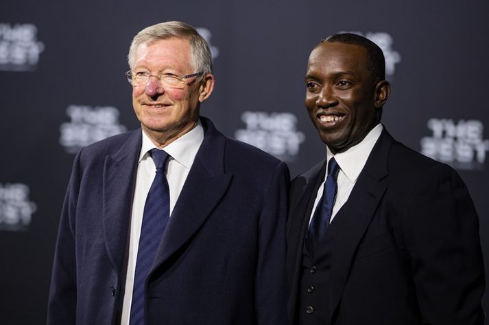 Yorke ásamt Sir Alex Ferguson. Hann ætti að hafa lært eitthvað af honum.