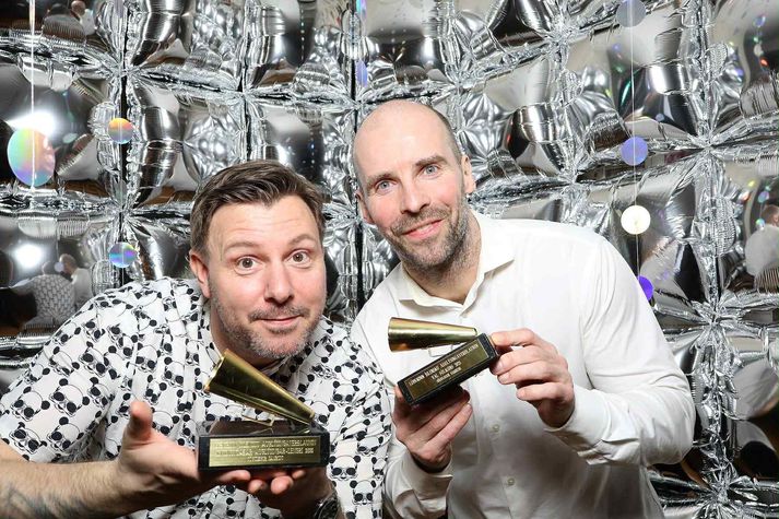 Steindi og Auddi eru í aðalhlutverkum í auglýsingu Sýnar. 