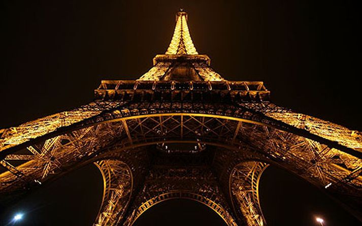 Eiffel-turninn, helsta tákn Parísarborgar.