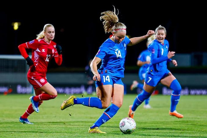 Landsliðskonan Hlín Eiríksdóttir var áberandi í sigri Kristianstad í dag.