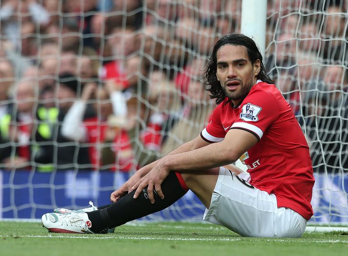 Falcao í leik með United.