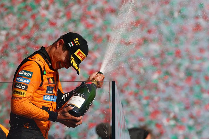 Lando Norris náði sínum fyrsta sigri síðan hann varð heimsmeistari í Formúlu 1 á síðasta tímabili.