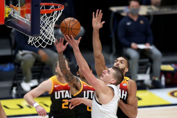 Nikola Jokic var óviðjafnanlegur í sigrinum gegn Utah Jazz.