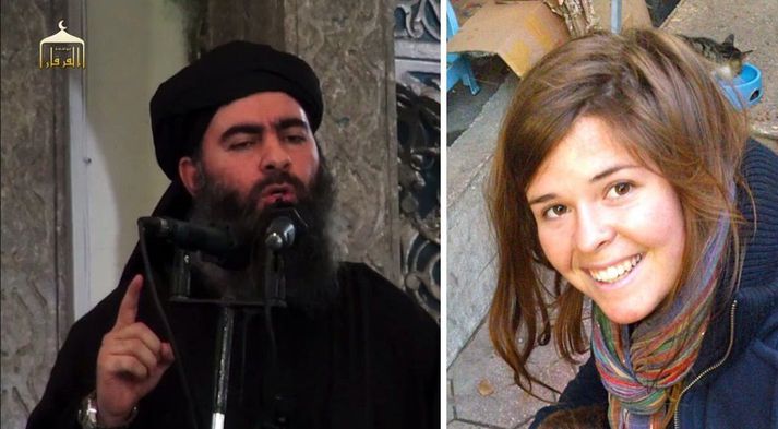 Abu Bakr al Baghdadi og Kayla Mueller.