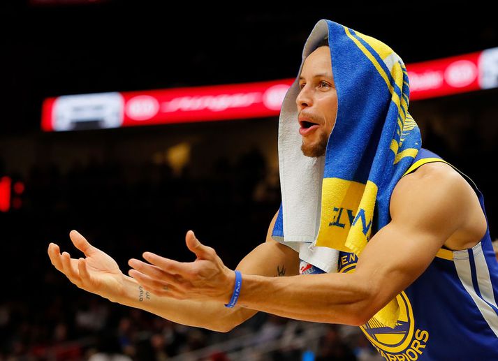 NBA meistarinn Curry trúir því ekki að menn hafi komið til tunglsins