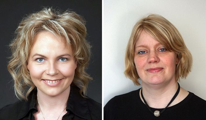 Guðríður Arnardóttir (t.v.) vill svör við því hvers vegna formaður bæjarráðs var ráðinn verkefnastýra Hamraborgarhátíðar. 
Rannveig Ásgeirsdóttir, formaður bæjarráðs, segir spurningum um störf hennar sem verkefnisstjóri verða svarað í bæjarráði.