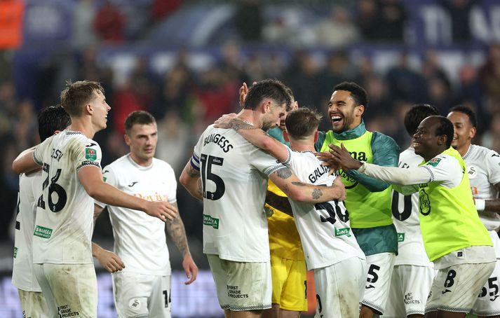 Swansea vann magnaðan endurkomusigur. 