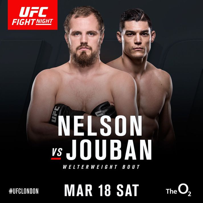 Staðfest. Gunnar Nelson berst við Alan Jouban eftir rúman mánuð.