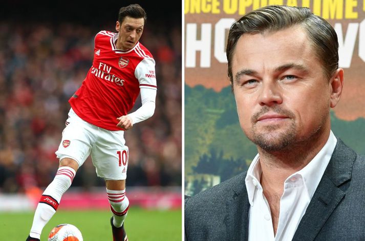 Mesut Özil skaut létt á Leonardo DiCaprio.