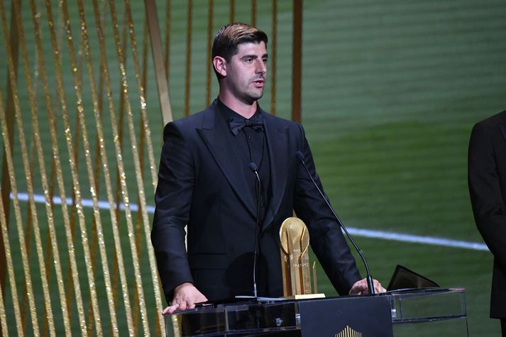 Þrátt fyrir að vinna Yashin verðlaunin fór Thibaut Courtois svekktur heim af Gullboltahátíðinni í gær.