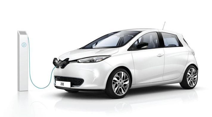 Renault Zoe rafmagnsbíllinn.