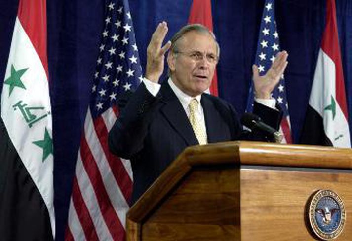 Donald Rumsfeld.