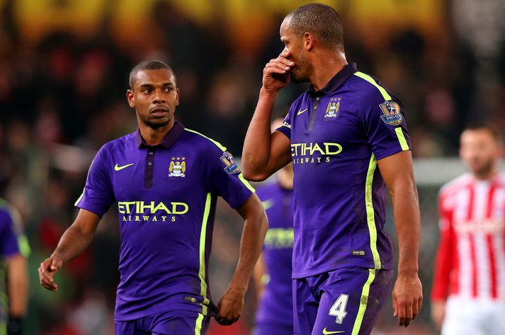 Fernandinho og Kompany töluðu bara hátt.