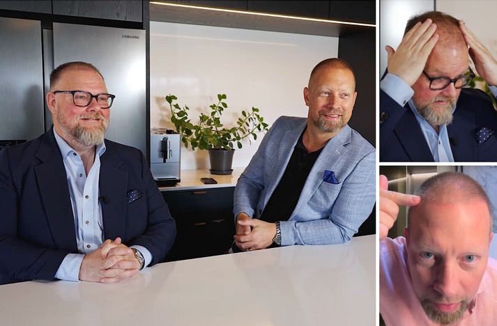 Einar og Baldur sáttir með útkomuna. 