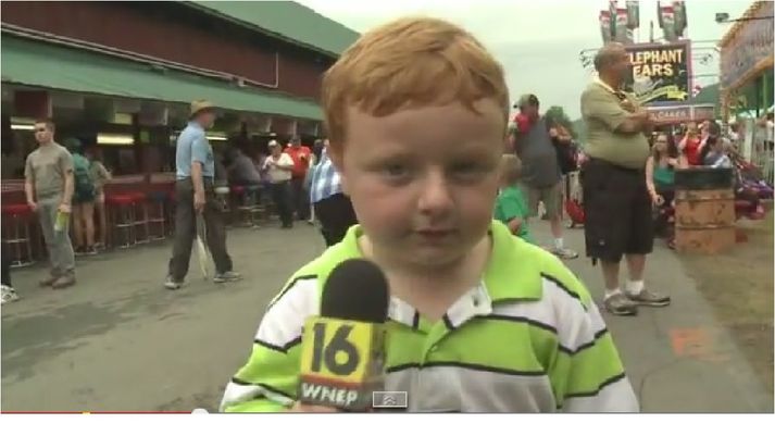 Noah segist í viðtalinu aldrei áður hafa verið í beinni sjónvarpsútsendingu.