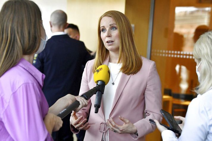 Annie Lööf er formaður sænska Miðflokksins.