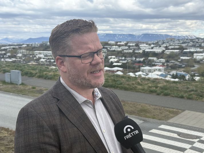 Valdimar Víðisson ræddi meirihlutamyndun við fréttastofu. 
