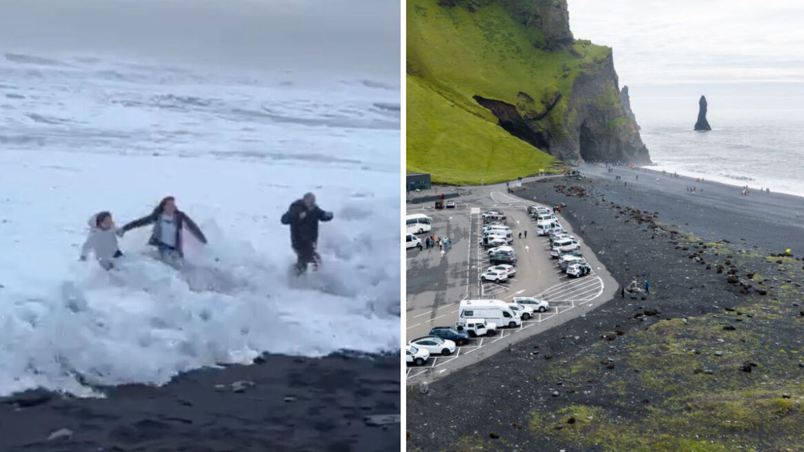 Hafa sett upp keðjur og bönd við Reynisfjöru